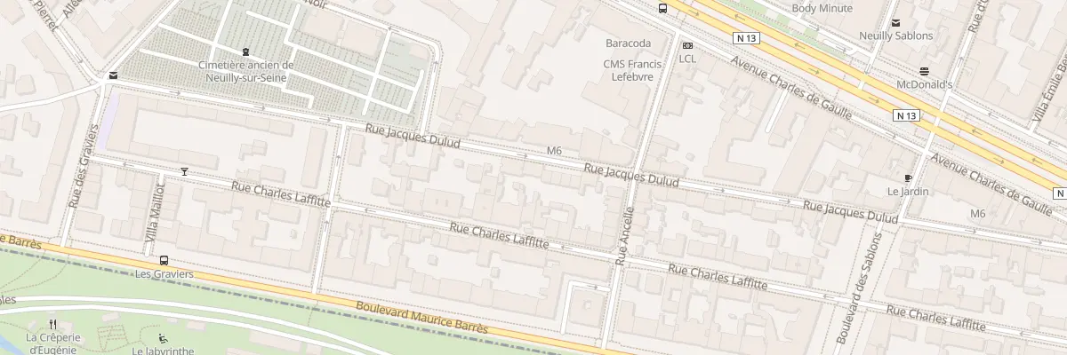 Plan du 59 Rue Jacques Dulud à Neuilly-sur-Seine
