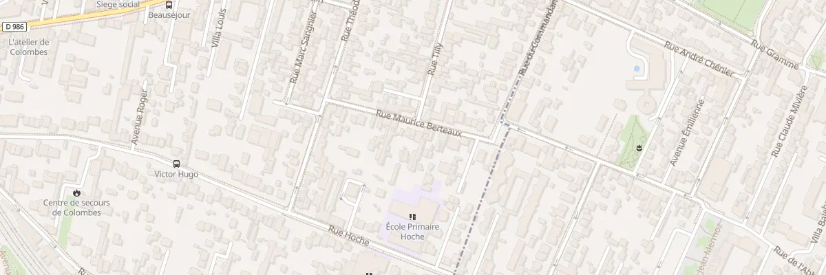 Plan du 36 Rue Maurice Berteaux à Colombes