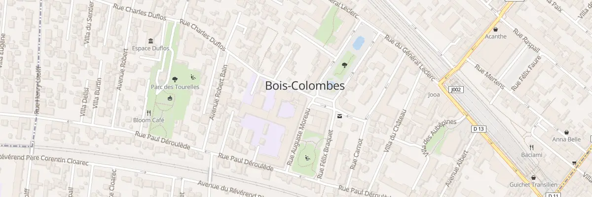 Plan du 21 Rue Charles Duflos à Bois-Colombes