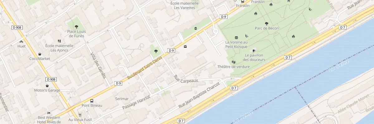 Plan du 126 Bd Saint-Denis à Courbevoie