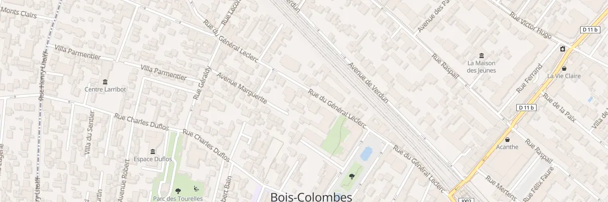 Plan du 71 Rue du Général Leclerc à Bois-Colombes