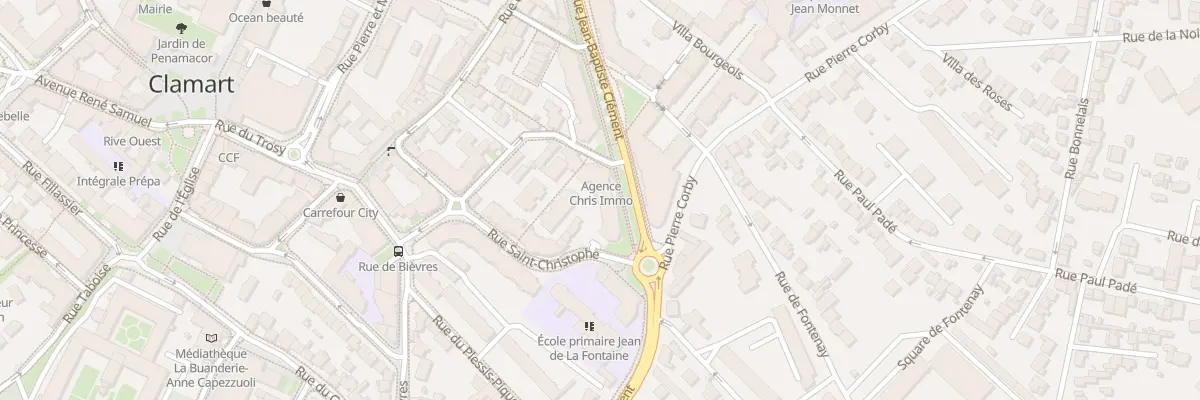 Plan du 16 Av Jean-baptiste Clément à Clamart