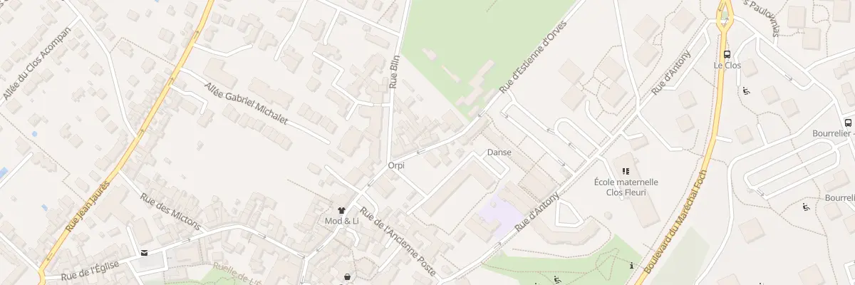 Plan du 10 Rue Estienne d’Orves à Verrières-le-Buisson