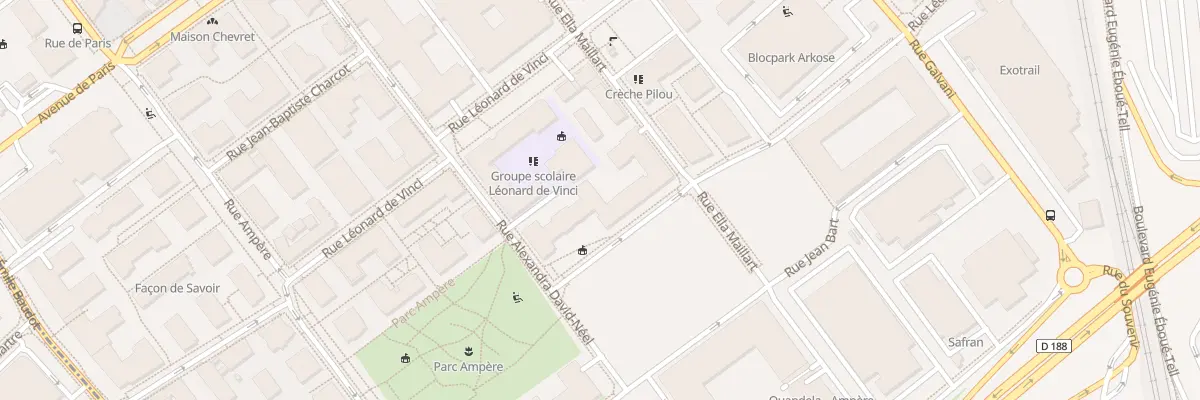 Plan du 5 Rue Alexandra David-néel à Massy