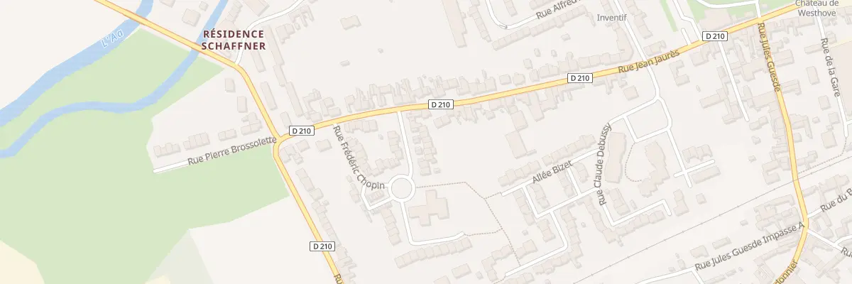 Plan du 30 Rue Frédéric Chopin à Blendecques