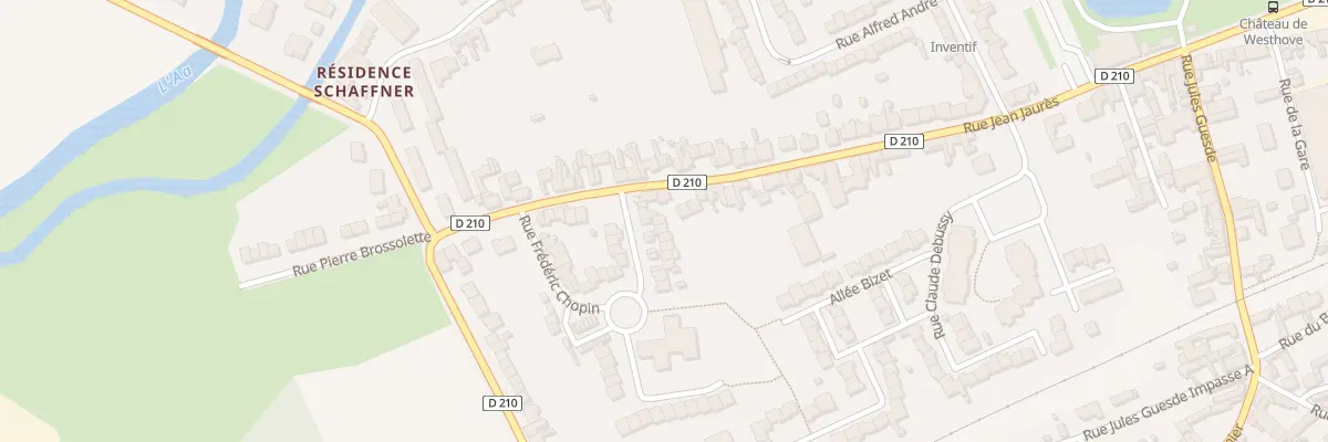 Plan du 34 Rue Frédéric Chopin à Blendecques