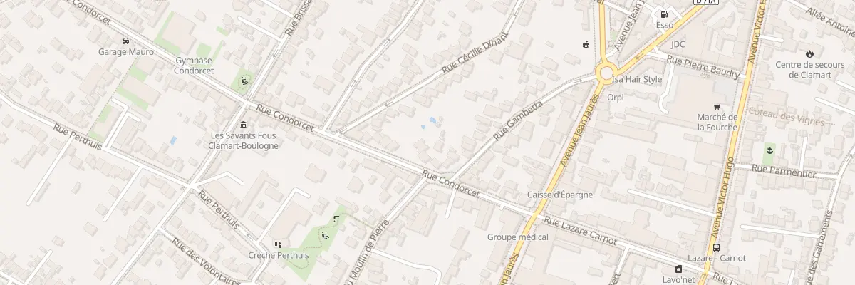 Plan du 22 Rue Condorcet à Clamart
