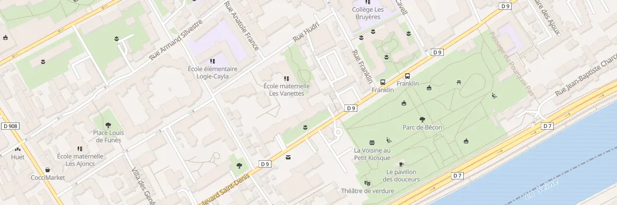 Plan du 173 Bd Saint-Denis à Courbevoie