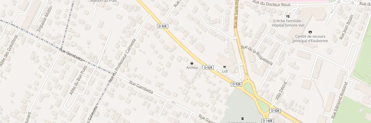 Plan du 61 Rte de St Leu à Eaubonne