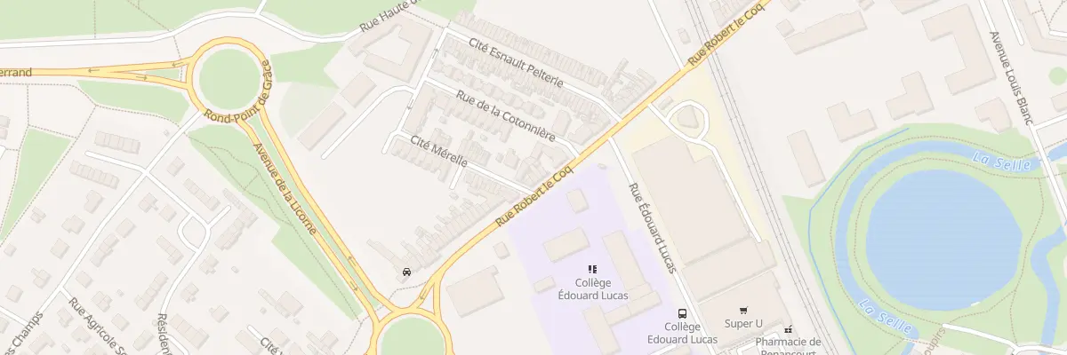 Plan du 216 Rue Robert Lecoq à Amiens