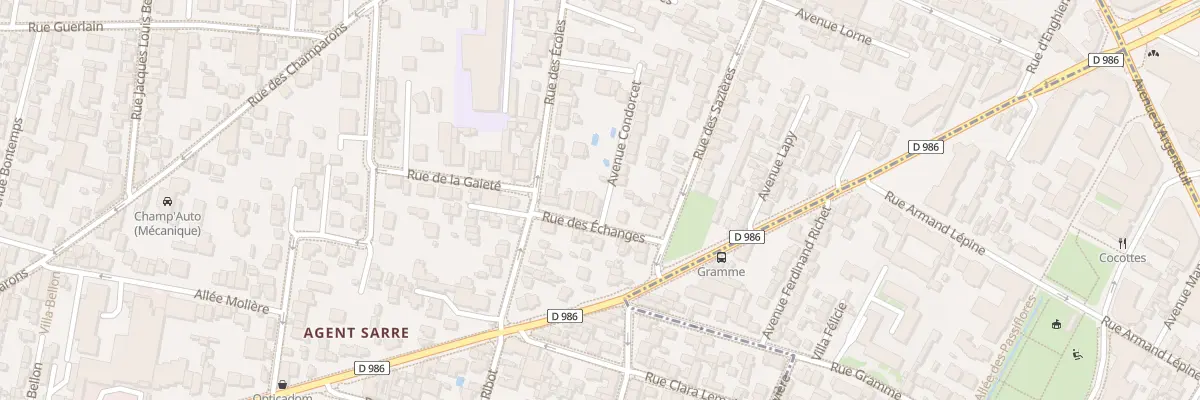 Plan du 15 Rue des Echanges à Colombes