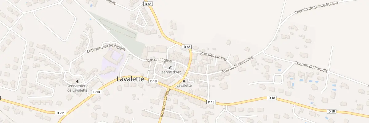Plan du 7 Rue de l’Église à Lavalette