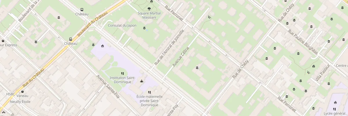 Plan du 5 Av Céline à Neuilly-sur-Seine