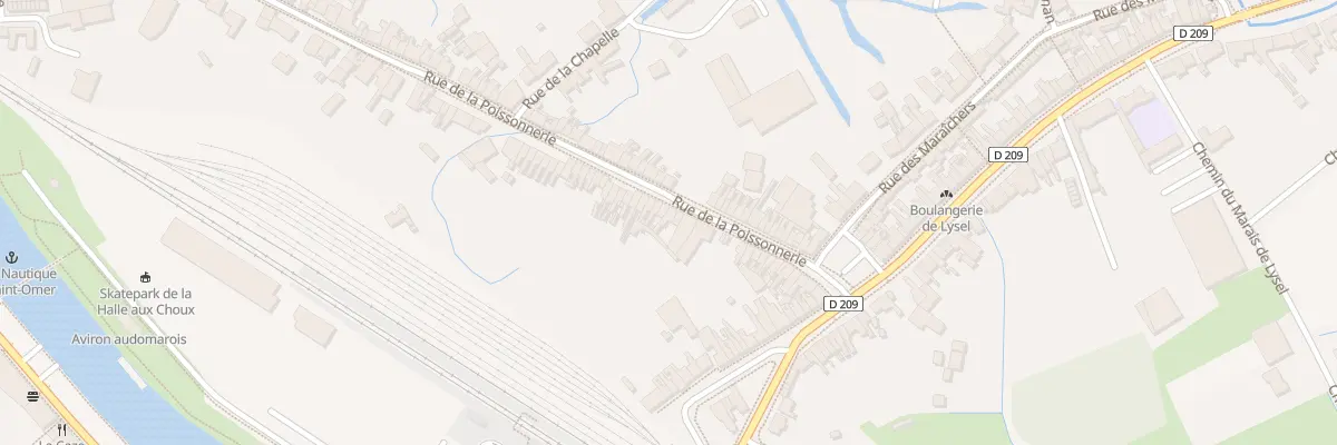 Plan du 123 Rue de la Poissonnerie à Saint-Omer