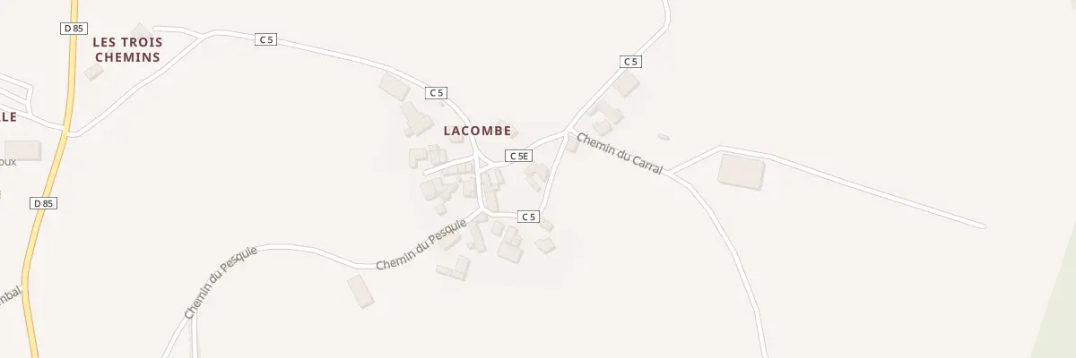Plan du 5076 Lacombe à Pradinas