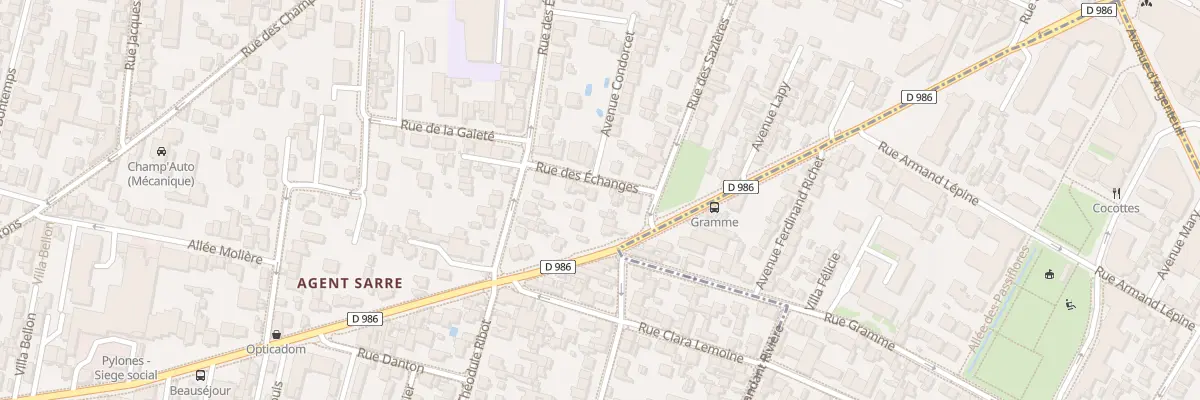 Plan du 10 Rue des Echanges à Colombes