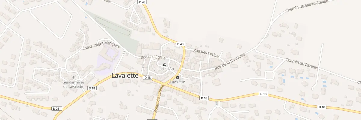 Plan du 1 Rue de l’Église à Lavalette