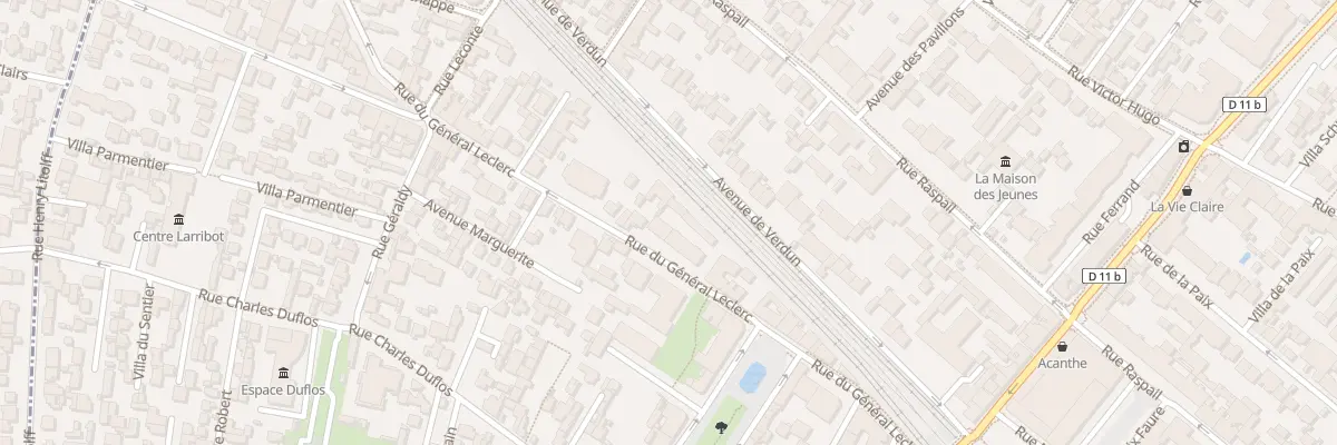 Plan du 24 Rue du Général Leclerc à Bois-Colombes