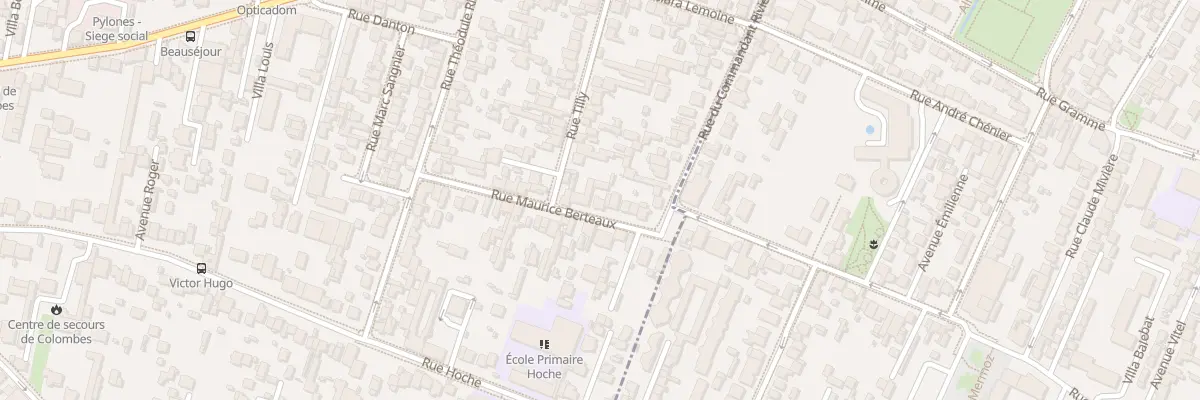 Plan du 21 Rue Maurice Berteaux à Colombes