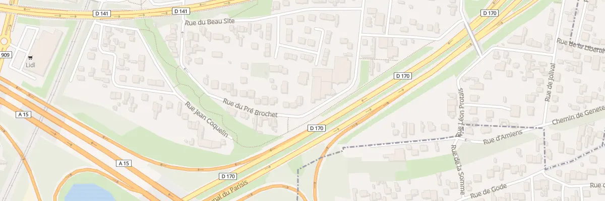 Plan du 69 Rue du Pre Brochet à Sannois