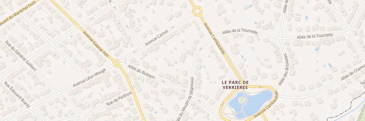 Plan du 10 All du Moulin de Migneaux à Verrières-le-Buisson