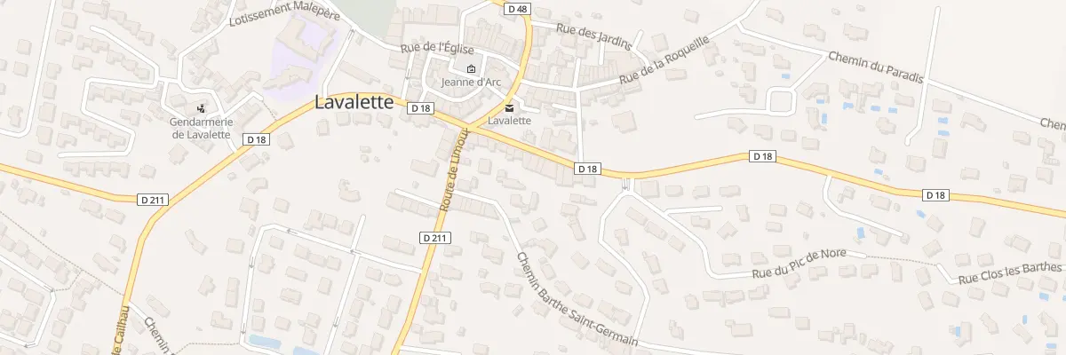 Plan du 14 Av du Razès à Lavalette