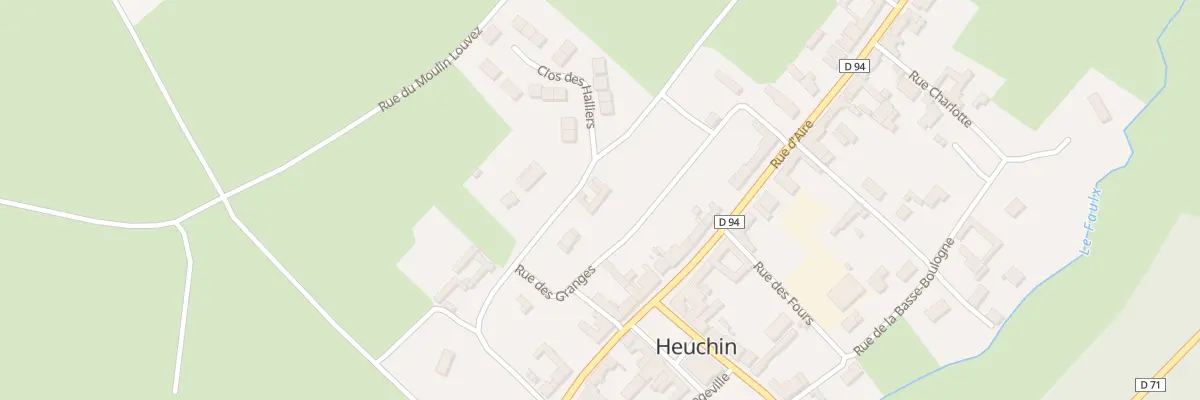 Plan du 6 Rue des Fosses à Heuchin