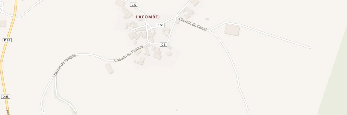 Plan du 5073 Lacombe à Pradinas