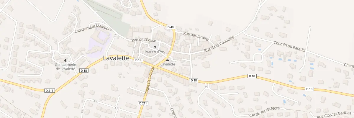 Plan du 6 Imp de la Poste à Lavalette