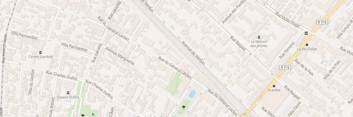 Plan du 22 Rue du Général Leclerc à Bois-Colombes