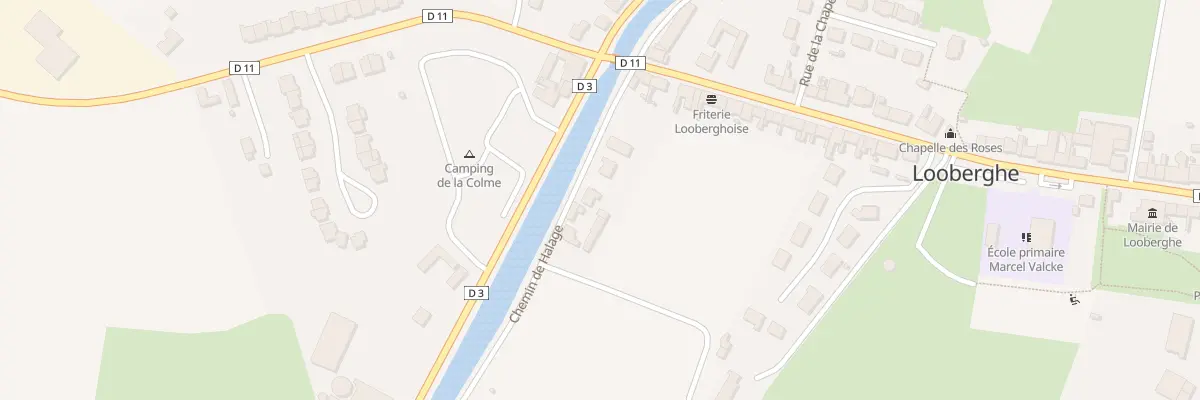 Plan du 100 Che de Halage à Looberghe