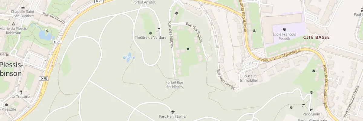 Plan du 11 Rue des Hêtres au Plessis-Robinson