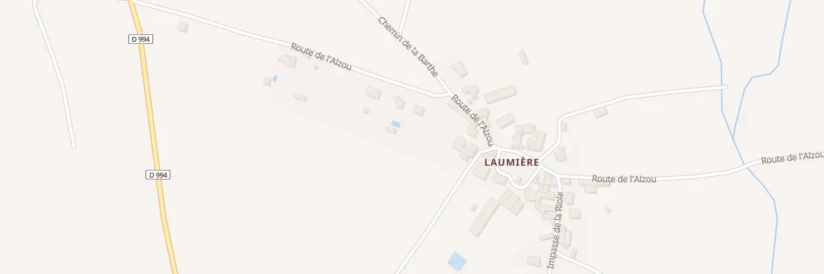 Plan du 5141 Laumiere à Roussennac