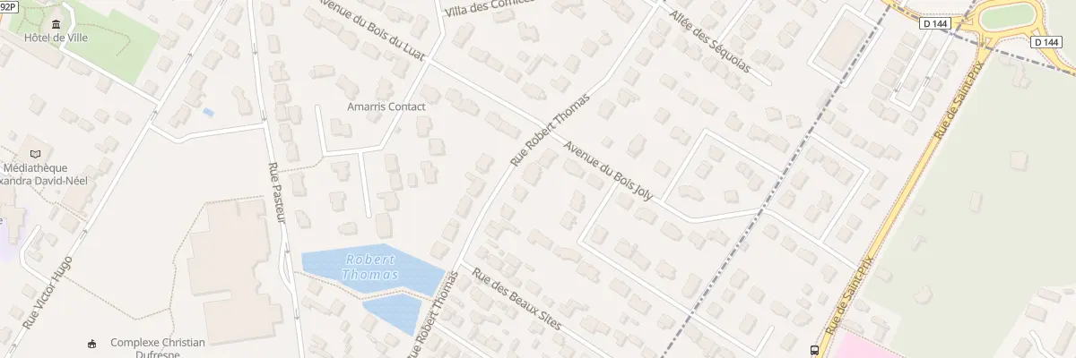 Plan du 34 Rue Robert Thomas à Saint-Prix