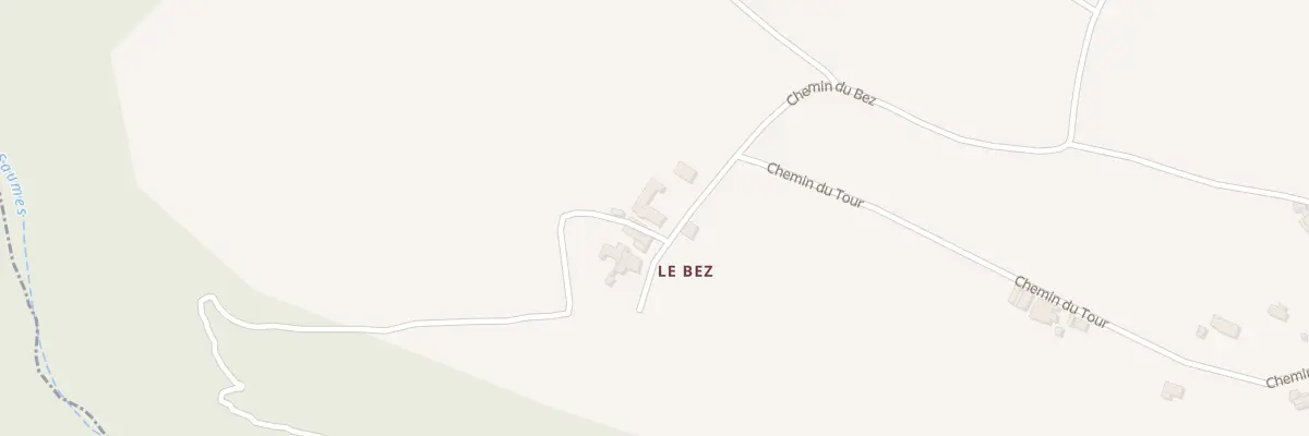 Plan du 1164 Che du Bez à Bellegarde-Marsal