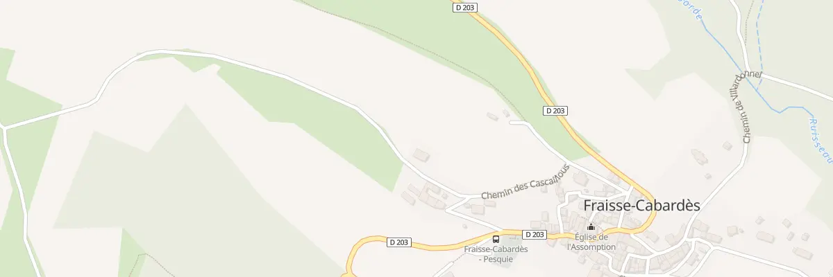 Plan du 1 Che des Cascaillous à Fraisse-Cabardès