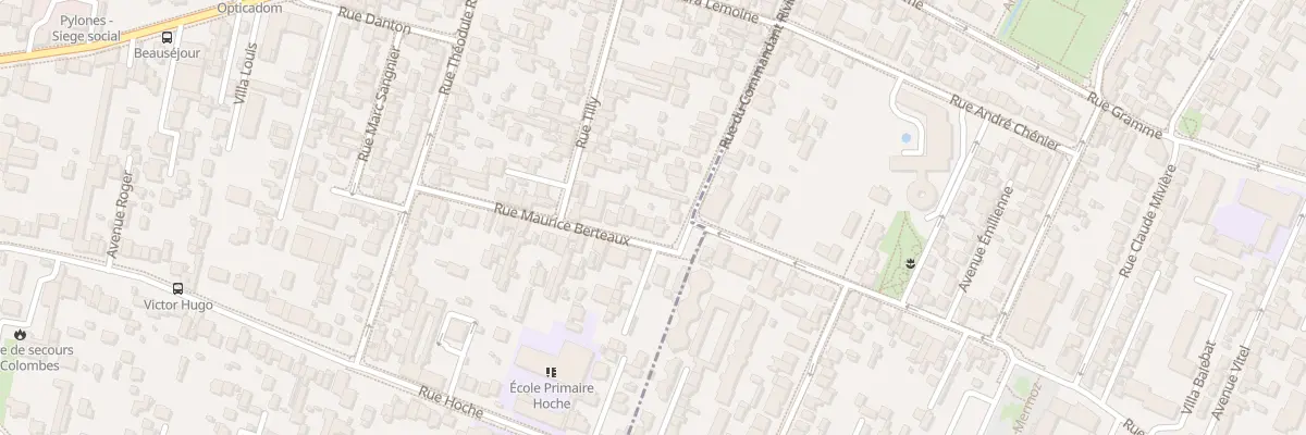 Plan du 27 Rue Maurice Berteaux à Colombes