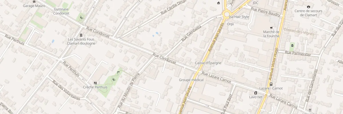 Plan du 12 Rue Condorcet à Clamart