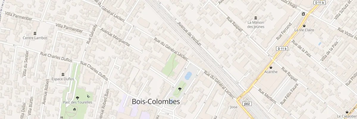 Plan du 59 Rue du Général Leclerc à Bois-Colombes