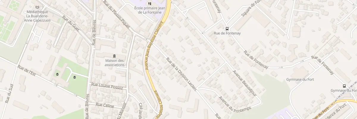Plan du 11B Rue de la Division Leclerc à Clamart