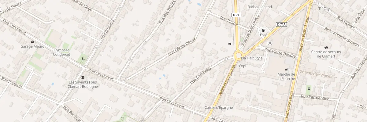 Plan du 22 Rue Cécille-dinant à Clamart