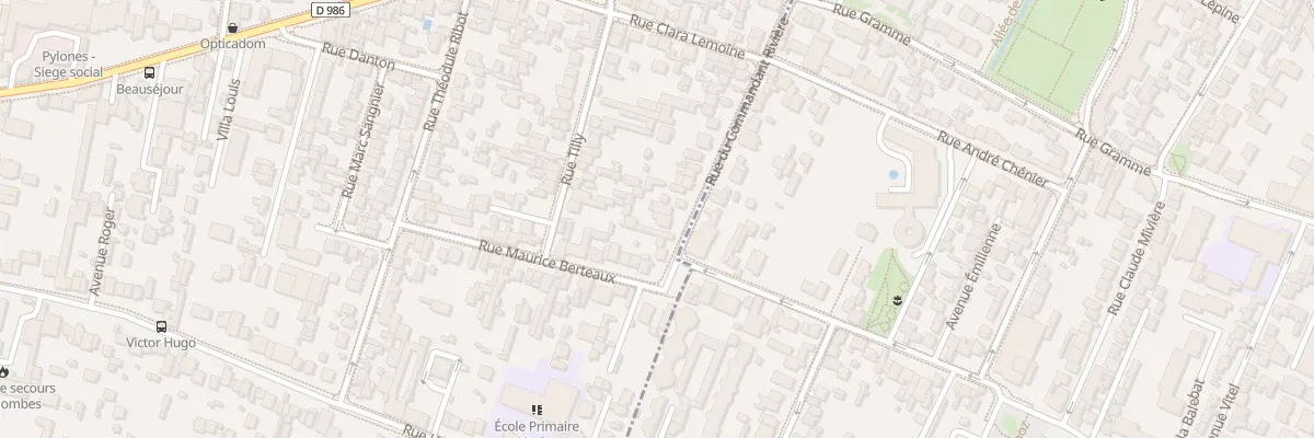 Plan du 11 Rue du Commandant Rivière à Colombes