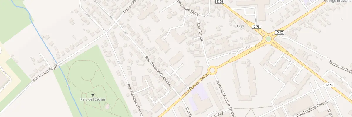 Plan du 6 Rue Etienne Dolet à Persan