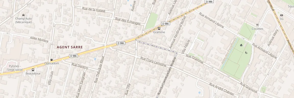 Plan du 123 Rue Gramme à Colombes