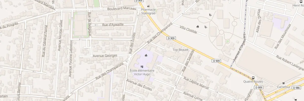 Plan du 128 Rue des Champarons à Colombes