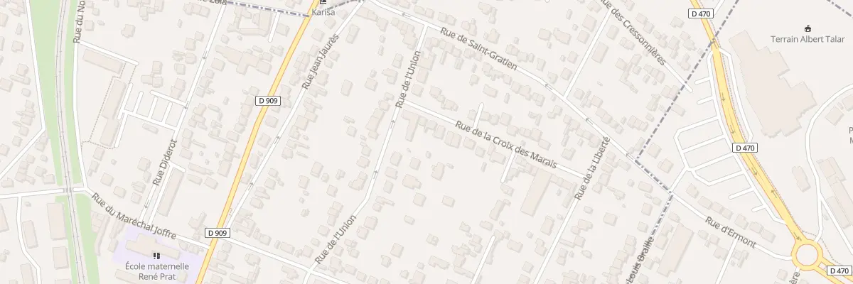 Plan du 6 Rue La Croix des Marais à Sannois