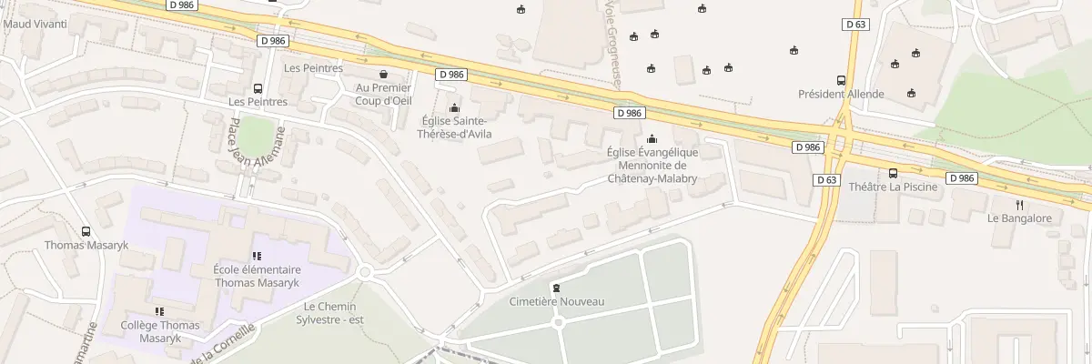 Plan du 257 Av de la Division Leclerc à Châtenay-Malabry
