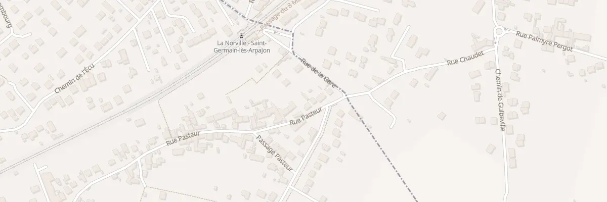 Plan du 75 Rue Pasteur à La Norville