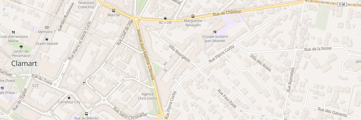 Plan du 7 Rue Pierre Corby à Clamart