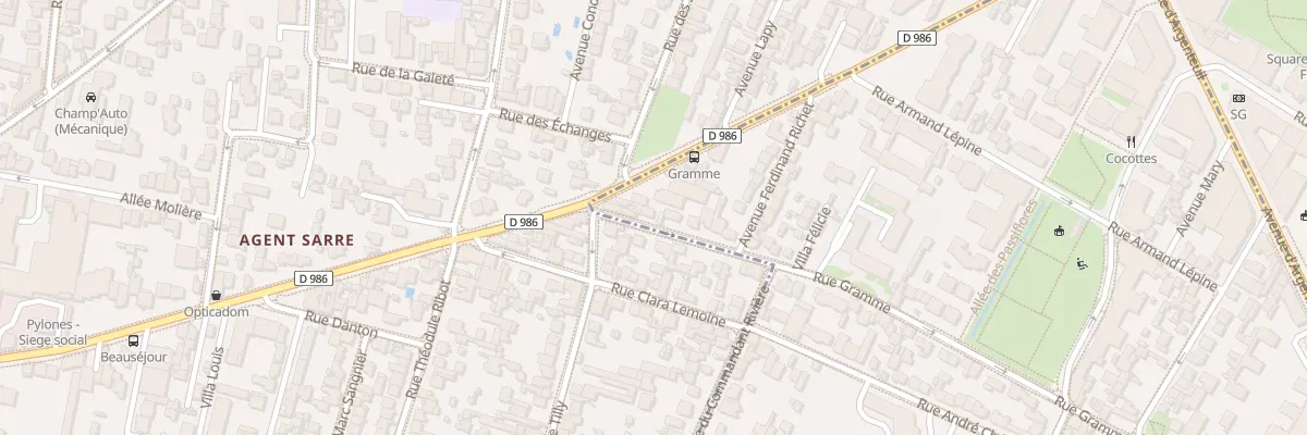 Plan du 108 Rue Gramme à Bois-Colombes